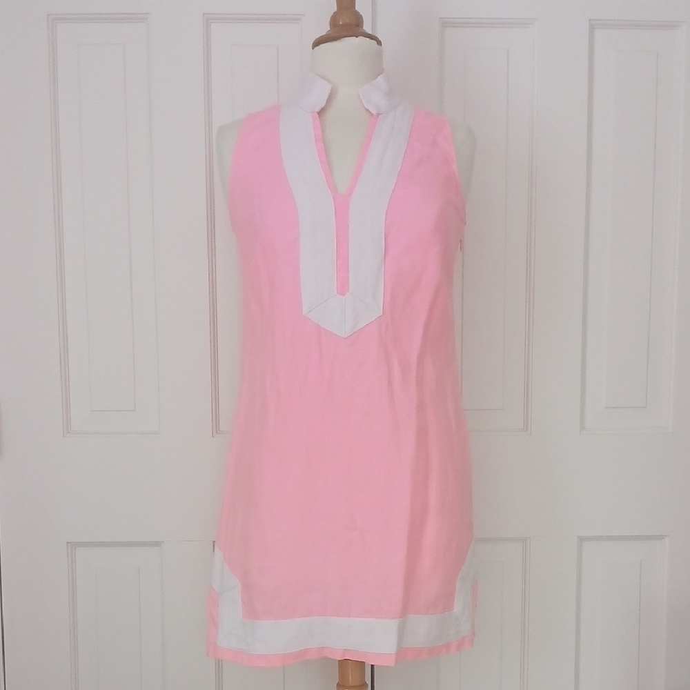 Sail To Sable Classic Sleeveless Linen Tunic Dress